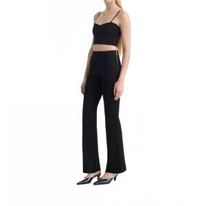 NEW DODIEE cigarette high waisted pants in black